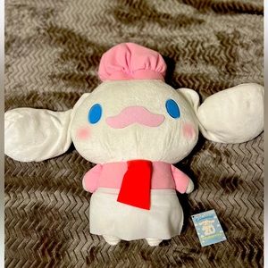 NWT SANRIO Cinnamoroll 20th anniversary Plush Toy Japan Pink Chef Large